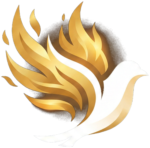 Holy Spirit fire dove — the emblem of The Outpouring